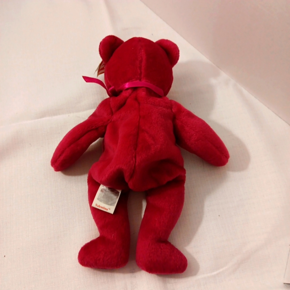 Ty beanie baby Valentina rare bear with multiple tag errors hologram tush tag - Picture 4 of 8